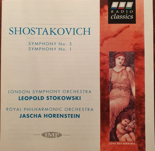 Dmitri Shostakovich - London Symphony Orchestra, Leopold Stokowski / Royal Philharmonic Orchestra, Jascha Horenstein : Symphony No. 5 / Symphony No. 1 (CD)