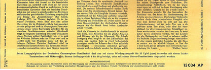 Johann Sebastian Bach - Enrico Mainardi : Suite Für Violoncello Solo Nr. 5 C-moll, BWV 1011  (10", Mono, RE)