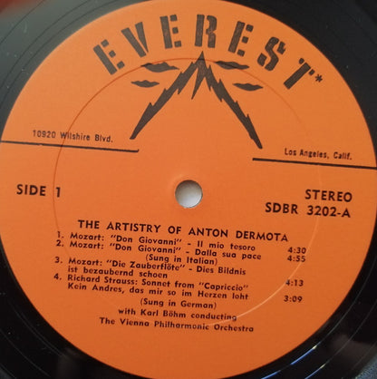 Anton Dermota : The Artistry of Anton Dermota (LP, Comp)