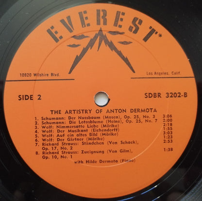 Anton Dermota : The Artistry of Anton Dermota (LP, Comp)