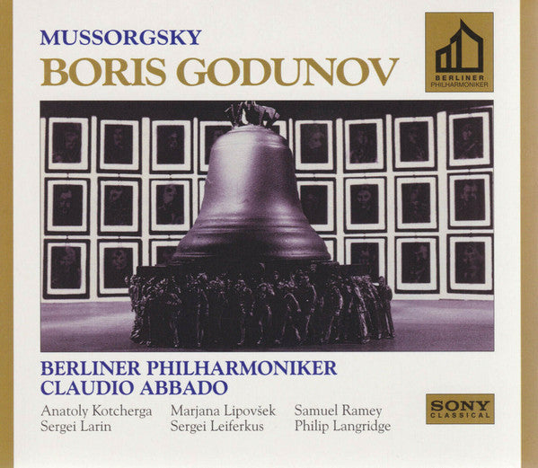 Modest Mussorgsky - Berliner Philharmoniker, Claudio Abbado, Anatoli Kotcherga, Marjana Lipovšek, Samuel Ramey, Sergej Larin, Sergei Leiferkus, Philip Langridge : Boris Godunov (3xCD, Album, Gol + Box)