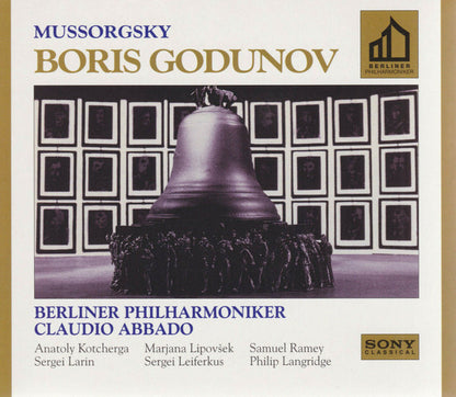 Modest Mussorgsky - Berliner Philharmoniker, Claudio Abbado, Anatoli Kotcherga, Marjana Lipovšek, Samuel Ramey, Sergej Larin, Sergei Leiferkus, Philip Langridge : Boris Godunov (3xCD, Album, Gol + Box)