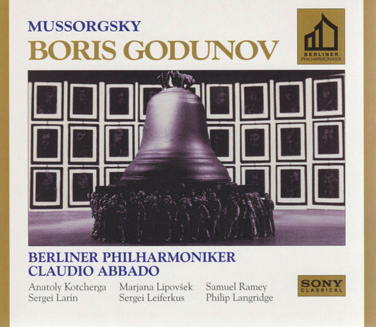 Modest Mussorgsky - Berliner Philharmoniker, Claudio Abbado, Anatoli Kotcherga, Marjana Lipovšek, Samuel Ramey, Sergej Larin, Sergei Leiferkus, Philip Langridge : Boris Godunov (3xCD, Album, Gol + Box)