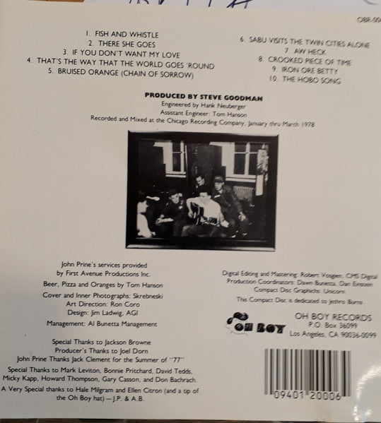 John Prine : Bruised Orange (CD, Album, RE)