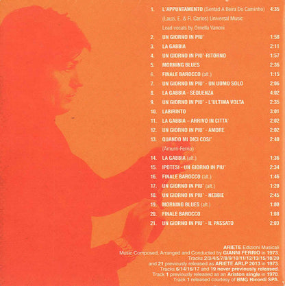 Gianni Ferrio : Tony Arzenta - Big Guns (The Original Complete Motion Picture Soundtrack) (CD, Album, RE)