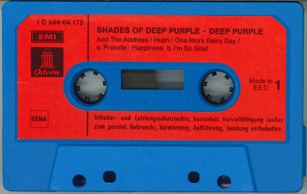 Deep Purple : Shades Of Deep Purple (Cass, Album)