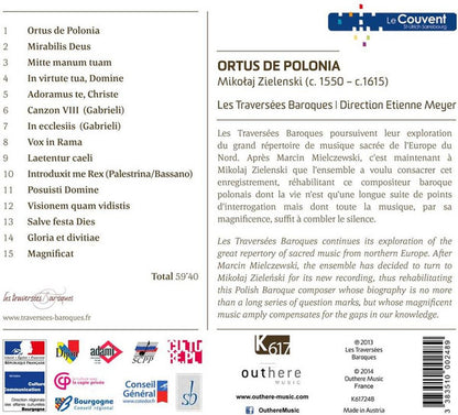 Mikołaj Zieleński – Les Traversées Baroques, Etienne Meyer, Chœur Des Fiori Musicali : Ortus De Polonia (CD)