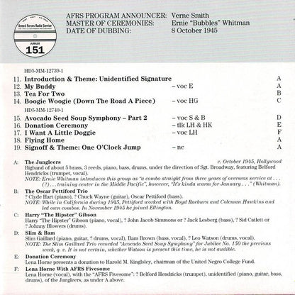 Various : The Best Of AFRS Jubilee Volume 6 No. 45 & 151 (CD, Comp, Mono)