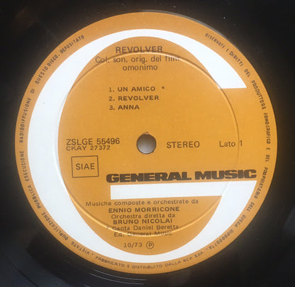 Ennio Morricone : Revolver (Colonna Sonora Originale) (LP, Album)