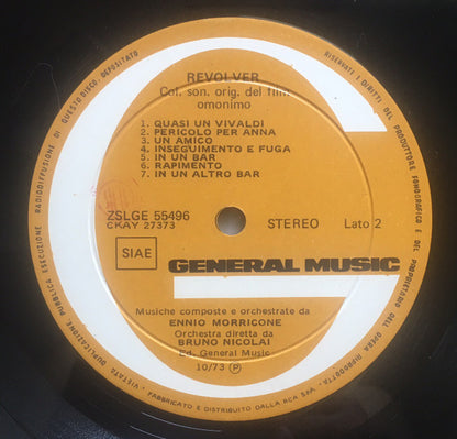 Ennio Morricone : Revolver (Colonna Sonora Originale) (LP, Album)