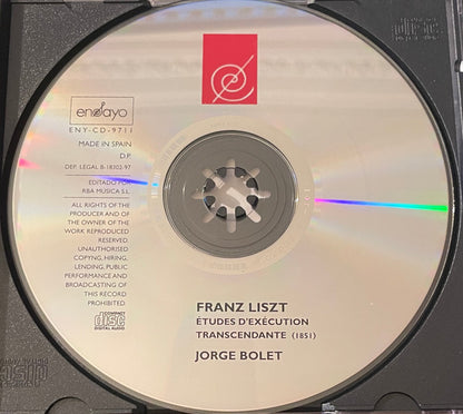 Liszt* / Jorge Bolet : Études D'exécution Transcendante (CD, Album)