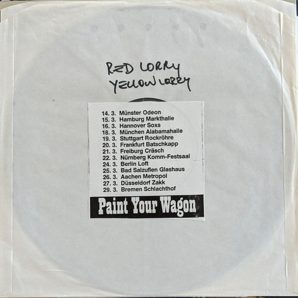 Red Lorry Yellow Lorry : Paint Your Wagon (LP, Album, Promo + 7" + Ltd)