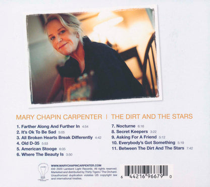 Mary Chapin Carpenter : The Dirt And The Stars (CD, Album)