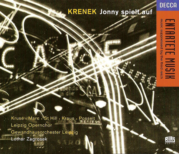 Ernst Krenek - Heinz Kruse, Alessandra Marc, Krister St Hill, Michael Kraus, Marita Posselt, Leipzig Opernchor, Gewandhausorchester Leipzig, Lothar Zagrosek : Jonny Spielt Auf (2xCD + Box, Album)