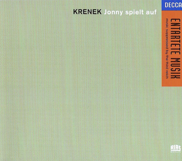 Ernst Krenek - Heinz Kruse, Alessandra Marc, Krister St Hill, Michael Kraus, Marita Posselt, Leipzig Opernchor, Gewandhausorchester Leipzig, Lothar Zagrosek : Jonny Spielt Auf (2xCD + Box, Album)