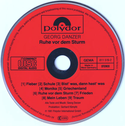 Georg Danzer : Ruhe Vor Dem Sturm (CD, Album)