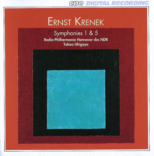 Ernst Krenek - Radio-Philharmonie Hannover Des NDR, Takao Ukigaya : Symphonies 1 & 5 (CD, Album)