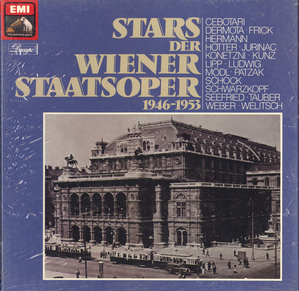 Wolfgang Amadeus Mozart, Ludwig van Beethoven, Carl Maria von Weber, Otto Nicolai, Richard Wagner, Bedřich Smetana, Johann Strauss Jr., Robert Schumann : Stars Der Wiener Staatsoper (1946-1953) (3xLP, Comp, Mono + Box)