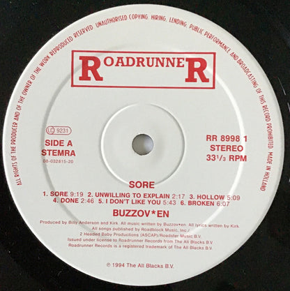 Buzzov•en : Sore (LP, Album)