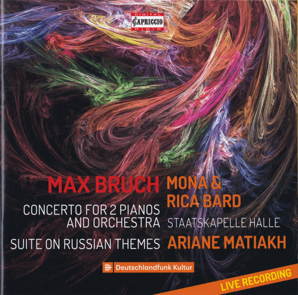 Max Bruch, Mona* & Rica Bard, Staatskapelle Halle, Ariane Matiakh : Concerto For 2 Pianos And Orchestra / Suite On Russian Themes (CD)