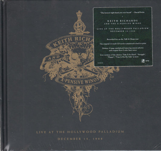 Keith Richards And The X-Pensive Winos : Live At The Hollywood Palladium December 15, 1988 (CD, Album, RE, RM, Dig)