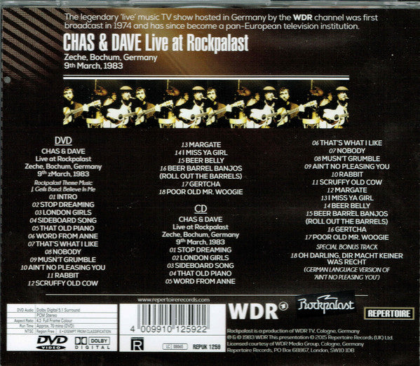 Chas And Dave : Live At Rockpalast (DVD + CD)