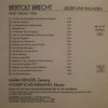 Bertolt Brecht : Lieder Und Balladen (CD, Album)