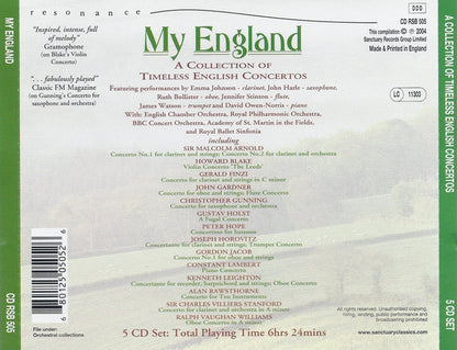 Various : My England - A Collection Of Timeless English Concertos (5xCD, Comp + Box)