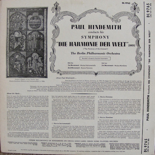 The Berlin Philharmonic Orchestra* : Die Harmonie Der Welt (LP)
