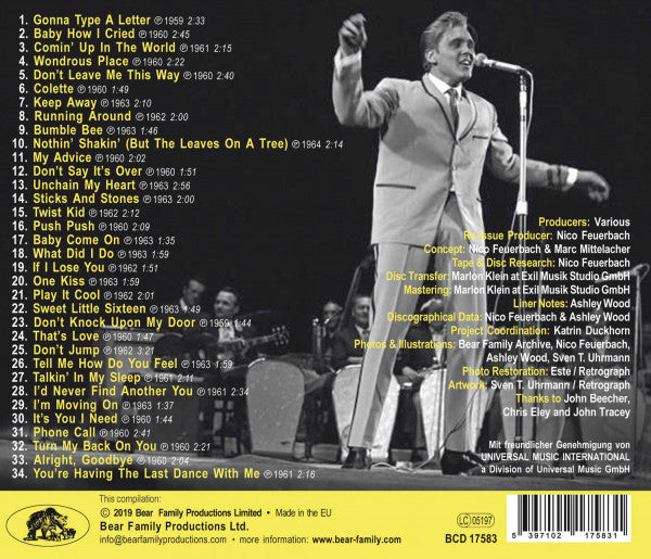 Billy Fury : Wondrous Place (CD, Comp)