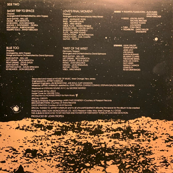 John Tropea : Short Trip To Space (LP, Album)