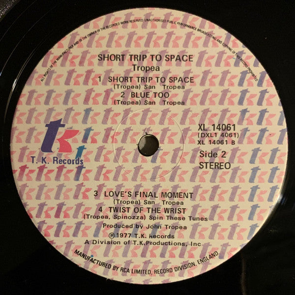 John Tropea : Short Trip To Space (LP, Album)