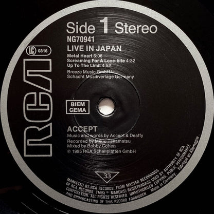 Accept : Kaizoku-Ban (12", EP)
