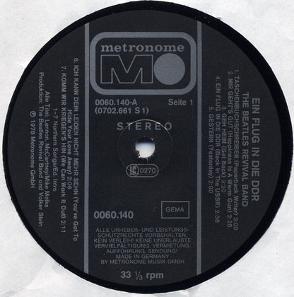 The Beatles Revival Band : Ein Flug In Die DDR (LP, Album)