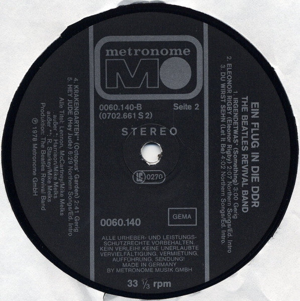 The Beatles Revival Band : Ein Flug In Die DDR (LP, Album)