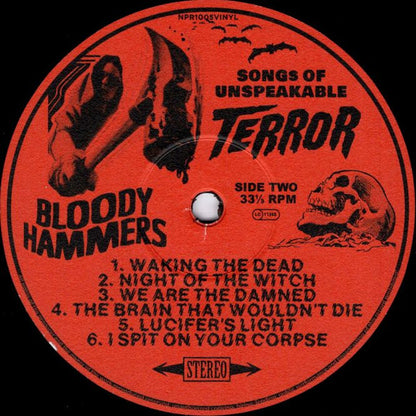Bloody Hammers : Songs Of Unspeakable... Terror (LP, Album, Ltd, Gat)
