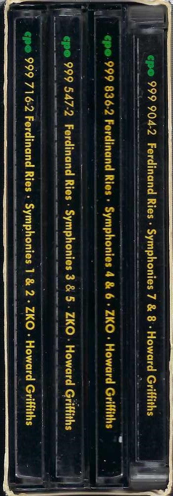 Ferdinand Ries – Zürcher Kammerorchester, Howard Griffiths : Complete Symphonies (3xCD, Album + SACD, Hybrid, Multichannel, Album + )