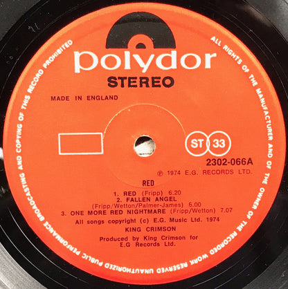 King Crimson : Red (LP, Album, RE, Pho)