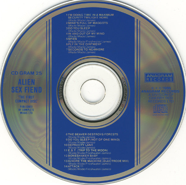 Alien Sex Fiend : The First Compact Disc (CD, Album, RE, NIM)