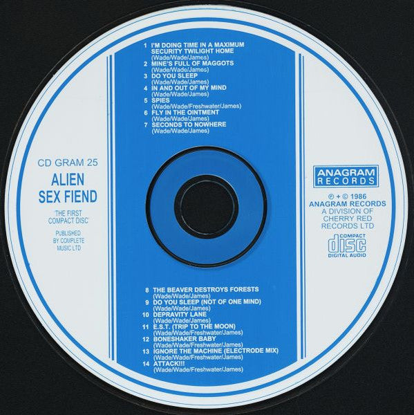 Alien Sex Fiend : The First Compact Disc (CD, Album, RE, NIM)