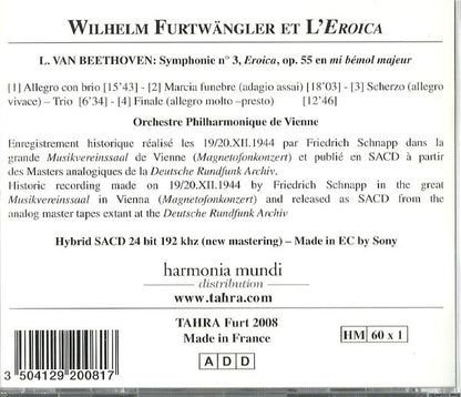 Ludwig van Beethoven - Wiener Philharmoniker, Wilhelm Furtwängler : «Eroica», 19-20.XII.1944 (SACD, Hybrid, Album, SUP)