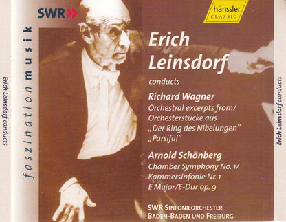Erich Leinsdorf, Richard Wagner, Arnold Schoenberg, SWR Sinfonieorchester Baden-Baden Und Freiburg : Richard Wagner, Orchestral Excerpts From "Der Ring Der Nibelungen", "Parsifal" / Arnold Schönberg, Chamber Symphony No. 1 (2xCD)