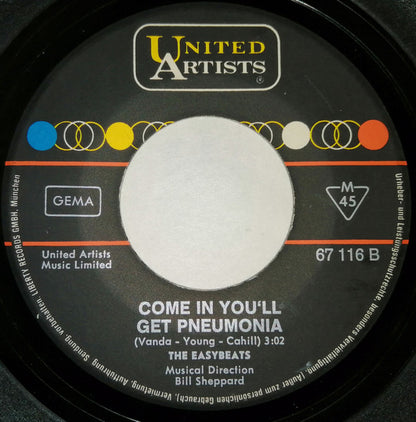 The Easybeats : Hello, How Are You / Come In You'll Get Pneumonia (7", Single)