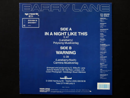 Barry Lane : In A Night Like This (12")