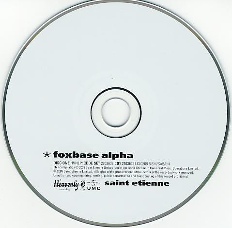 Saint Etienne : Foxbase Alpha (CD, Album, RE + CD, Comp + Dlx, RM)