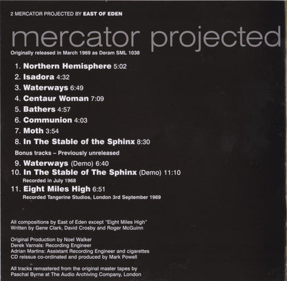 East Of Eden (2) : Mercator Projected (CD, Album, RE, RM, RP)