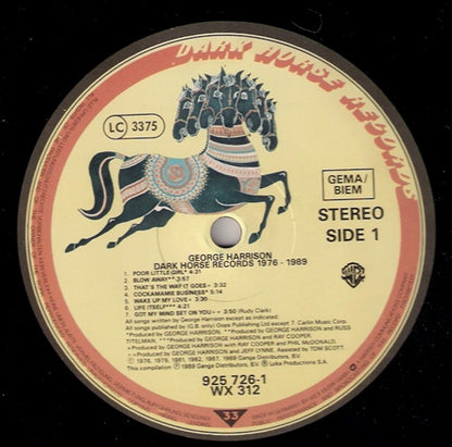 George Harrison : Best Of Dark Horse 1976-1989 (LP, Album, Comp)