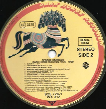 George Harrison : Best Of Dark Horse 1976-1989 (LP, Album, Comp)