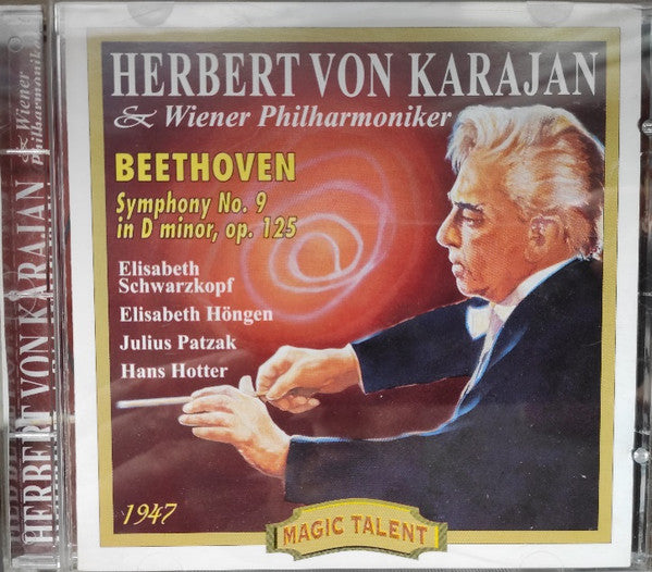 Beethoven*, Herbert von Karajan & Wiener Philharmoniker : Symphony No. 9 In D Minor Op. 125 (CD, Mono, RE)