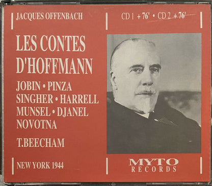 Jacques Offenbach - Raoul Jobin • Ezio Pinza • Martial Singher • Mack Harrell • Patrice Munsel • Lily Djanel • Jarmila Novotná, Sir Thomas Beecham : Les Contes D'Hoffmann (New York 1944) (2xCD, Album)